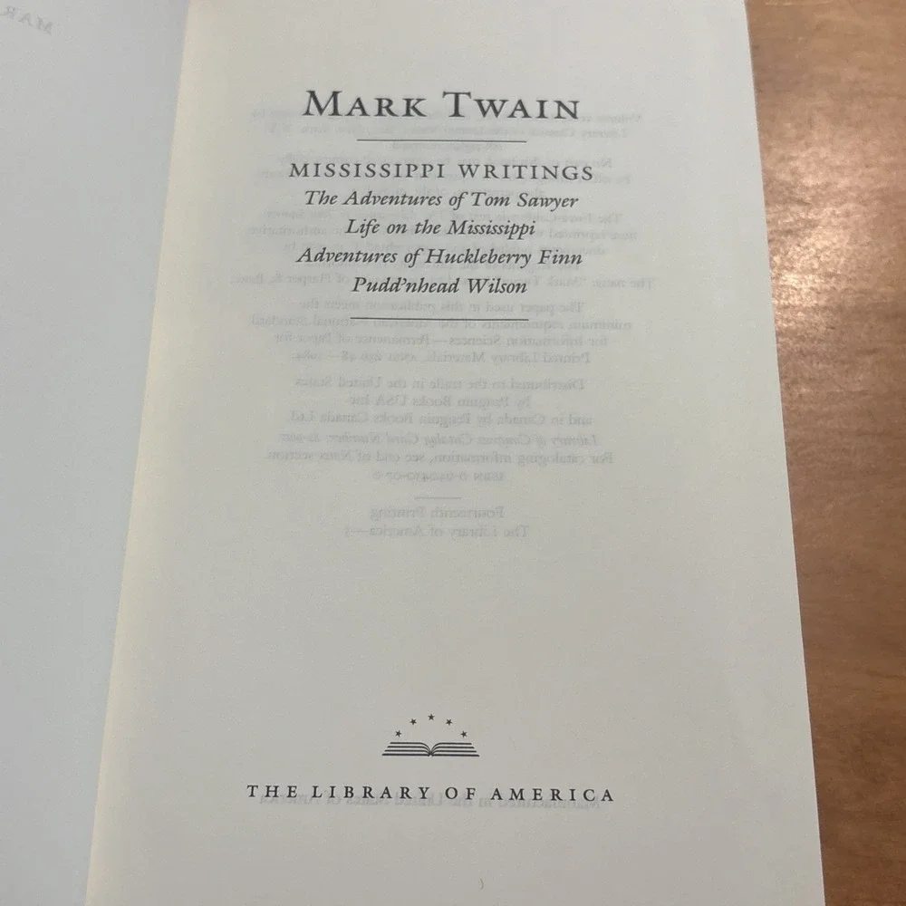 Mark Twain - Mississippi Writings Library of America Edition 1984 w/slipcase